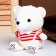 Soft toy "Bear", in pants, 18 cm