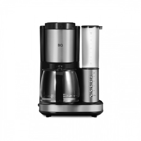 BQ CM7002 coffee maker, drip, 800 watts, 1.25 l, coffee grinder, silver-black-3