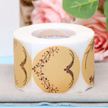 Craft stickers in the roll "frame", 500 pcs, 5 x 5cm-2