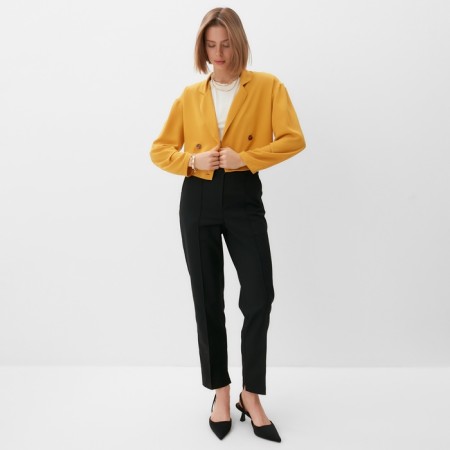 Women's jacket Minaku: Green Trend Mustard color, river 48-2