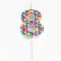 Candle in the cake on the skewer "Kaleidoscope", the number is 8, 7 cm
