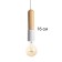 Lamp "Bombat" E27 40W white 4x4x18cm