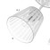 Vanessa chandelier 5x60W E27 white 45x45x27cm