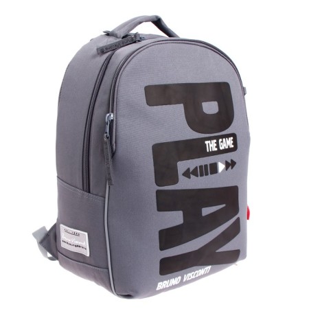School backpack Bruno VisConti, 42 x 31 x 14 cm, ergonomic back, Play The Game, penalty as a gift-1