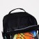 Young backpack from textiles on lightning, 3 pockets, black color