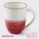 Porcelain shade "Cosmos", 400 ml, red color