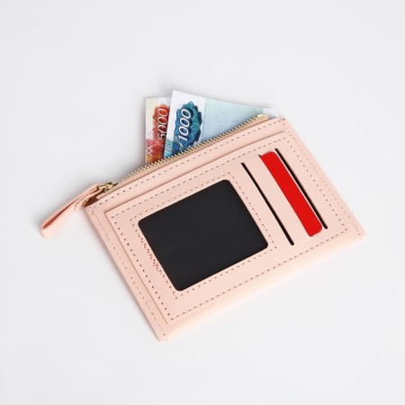 Cardholder with lightning, pink color-3