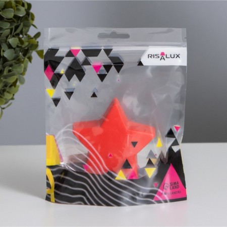Nightlight "star" 2W LED red 2.5x7x7cm-4