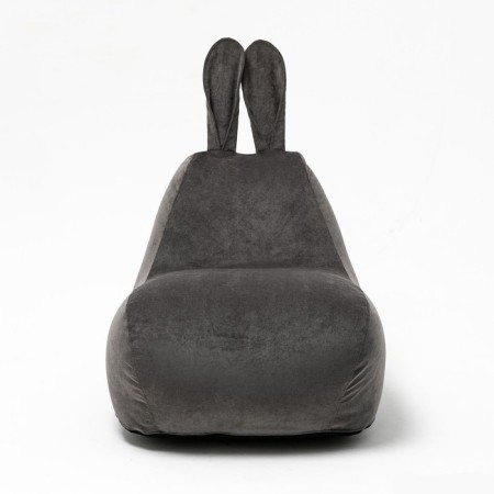 Milk-Milk chair, size 80x90 cm velor, dark gray color-1