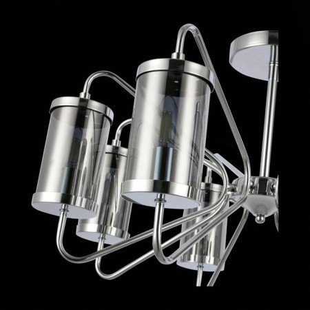 Ceiling EVOLUCE lamp. Sle102302-08. Valieri. 8x40 watts, E14, 68x68x39 cm, chromium color-6