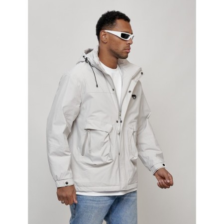 Male spring jacket, size 58, light gray color-2