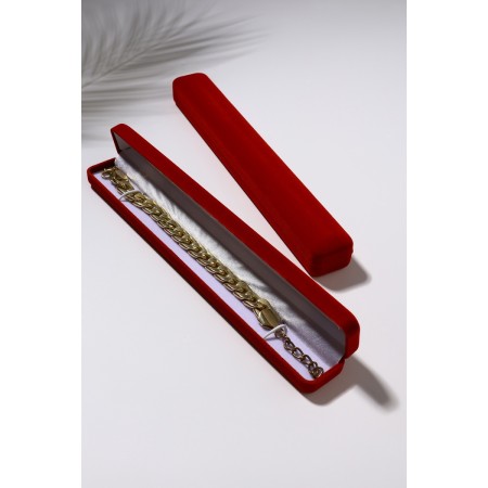 The case is velvet for a bracelet/chain/clock "Penal", 23.5 × 3, red color-3