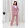 Women's straight pants MIST, size 50, pink color