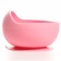 Baby plate on a suction cup, silicone, pink color