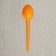 Set of plastic disposable tablespoons, 16.5 cm, 12 pcs, yellow color