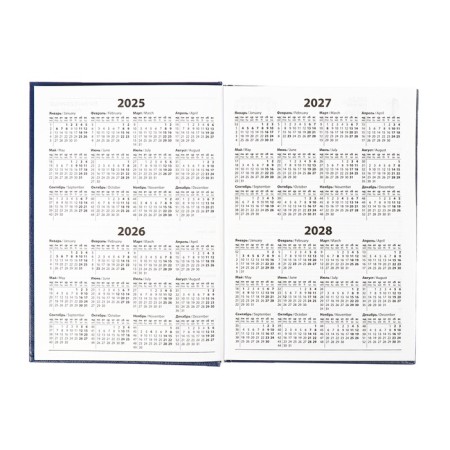 Dated diary of 2025, A5, 168 sheets, boumvinyl, blue-5