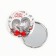 Pocket mirror "Happy New Year", diam. 7 cm