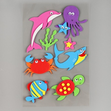 A set of stickers from EVA "Underwater World", 8 pcs.