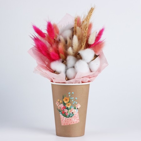 A glass for flowers "Flower message", 350 ml