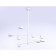 LED LED suspended Ambrella Light, Linetech, FL51688, 8XLED, 48 W, 3600LUM, 3000-6400K, white color