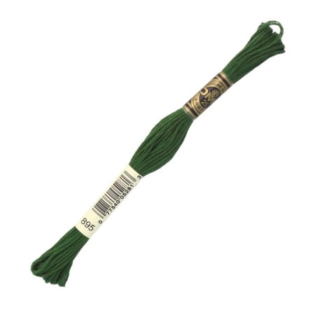 The threads of the DMC 117 (895), 12 pcs. packaged