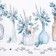 A set of curtains for a kitchen with praises Flower Mood 145x180cm-2 pcs., 100% p/e