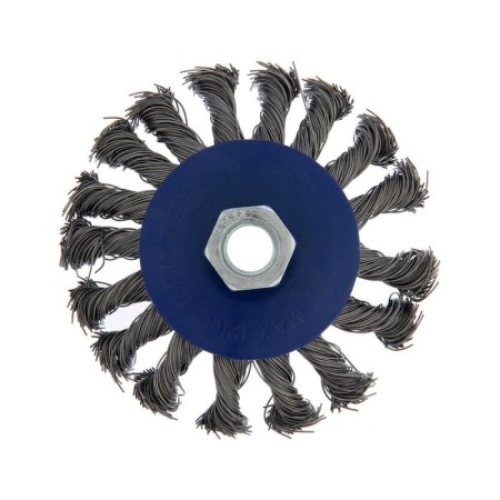 Metal brush for ushm tundra, twisted wire, "plate", M14, 100 mm-3