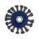 Metal brush for ushm tundra, twisted wire, "plate", M14, 100 mm