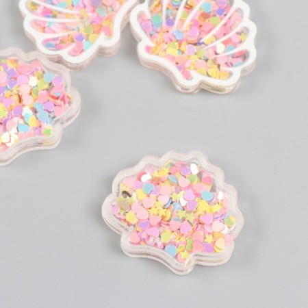 Shaker for the work of acrylic "shell" with glitter 0.5x3.5x3.1 cm-1