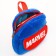 Blue backpack on a zipper, with a pocket, 19 x 22 cm "Super-heroes", Avengers
