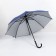 Umbrella - semi -automatic cane "plain", 8 spokes, r = 61 cm, blue color