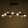 Lamp with DDD "Ricardo" 10XLED 40W black and gold 88x16x20-120 cm