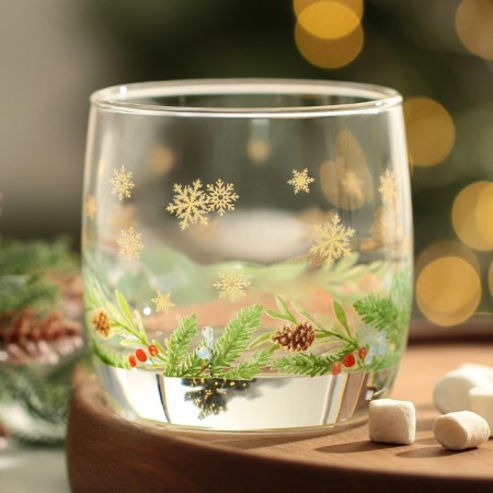 New Year! New Year's glass glass "Winter bouquet", 310 ml-1