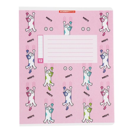 Notebook 12 sheets in the Cotopa Cera, cover Cross Cardboard, VD-LK, Block 60 g/m2, 5 types, mix-3