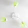 Chandelier 1341002/3GN E27 15W white-green Bayerlux