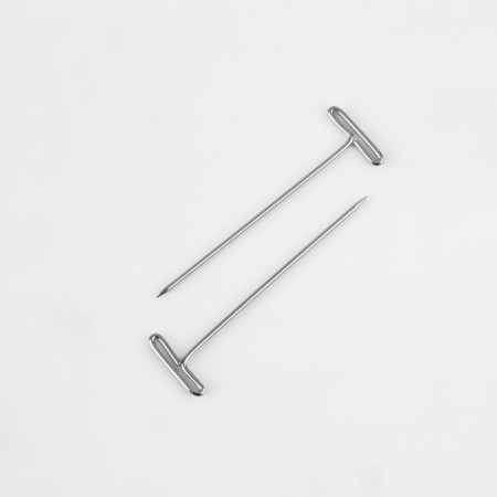 Portnovskiy pins, T-shaped, 45 mm, 50 pcs, silver color-3