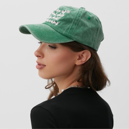 Women's cap minku, green color, size 56-58-1