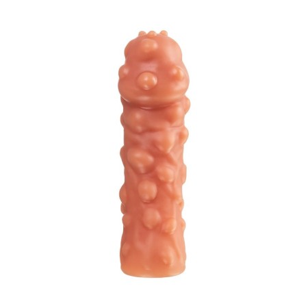 Kokos nozzle with additional stimulation, realistic, TPE, bodily, 16.5 cm-1