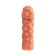 Kokos nozzle with additional stimulation, realistic, TPE, bodily, 16.5 cm