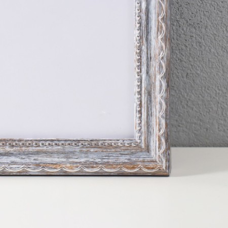 Photo frame plastic "Frosty silver style" 40x50 cm, frosty silver-1
