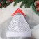 New Year's cap “Glass Radiance” 30x38 cm, white-silver