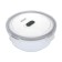 Glass Container Regent Inox Desco, Round, 1.3 liters