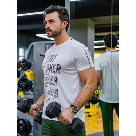 Sports T -shirt Male Isee, size 48, white color-1