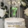 Candle in the cake on the skewer "Fine", the number "7", the emerald, 5 cm