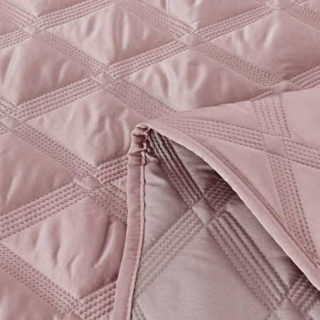 A set with a clip "Sharmel", size 230x250 cm, 50x70 cm - 2 pcs, color ash rose-5