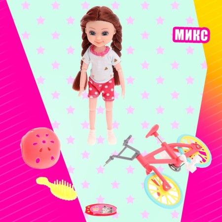 Active Walk doll with accessories, mix-5