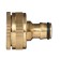 Fitting, internal thread 3/4 "–1", quick -sitting connection, brass, Greengo