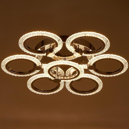 Economic Service chandelier with PDU 01506 LED 112W 3000-6000k, Dimmir., Chrome 60x60x10 cm-2