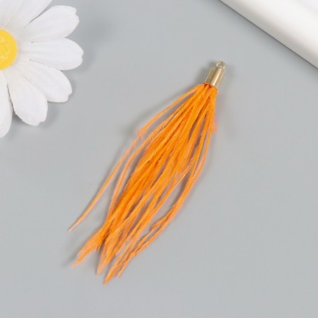 Decor for creativity Pen "Brush Ostrus" Set 2 pcs Persik 9x0.5 cm-1