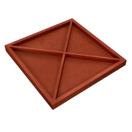 Плитка ППК тротуарная, 25 × 25 × 2 см, терракот, «Универсальная»-3